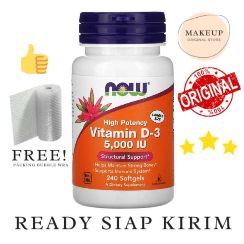 Jual Now Vitamin D3 125 Mcg 5000 Iu 240 Softgels Di Seller Anes Medika