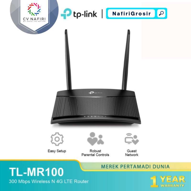 Promo MODEM ROUTER TP-LINK TL-MR100 SIM CARD UNLOCK 4G 300MBPS WIFI ...