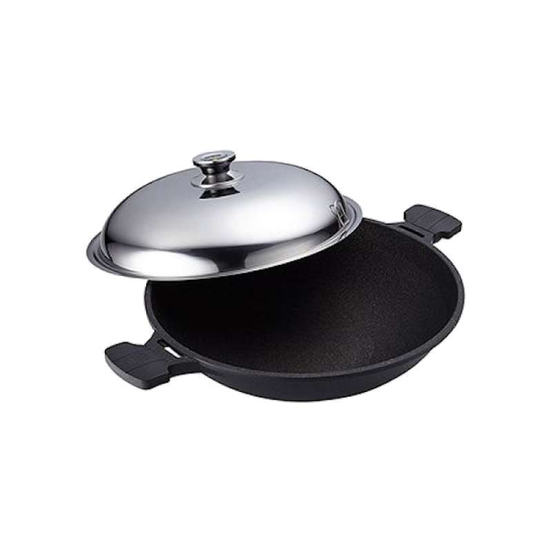 Jual Perfect Japanese Style Double handle Wok 40CM (with lid)Made in