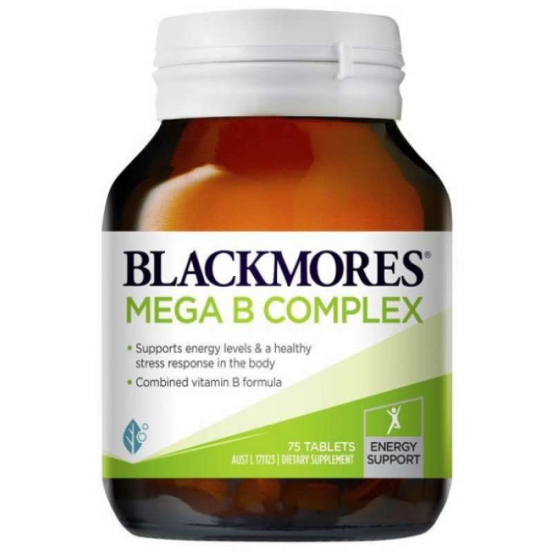 Promo Blackmores Mega B complex vitamin B 75 tablet Diskon 33% di ...
