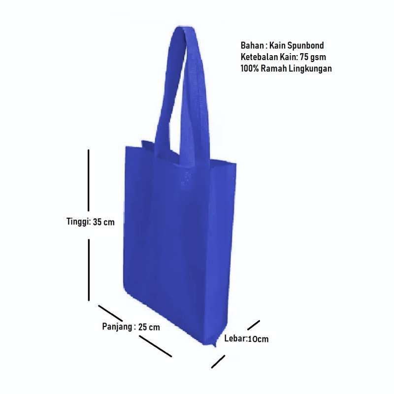 Jual [Uk. 25x35x10 cm] Tas Kain SpunBond Tali Untuk