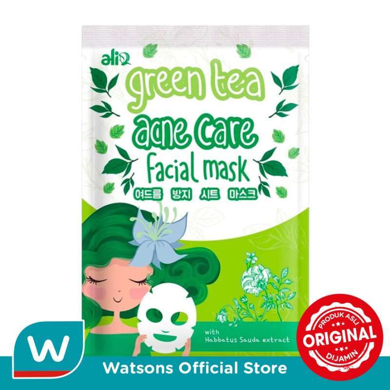 Promo Alia Green Tea Acne Care Mask 1s Diskon 36 di Seller WATSONS