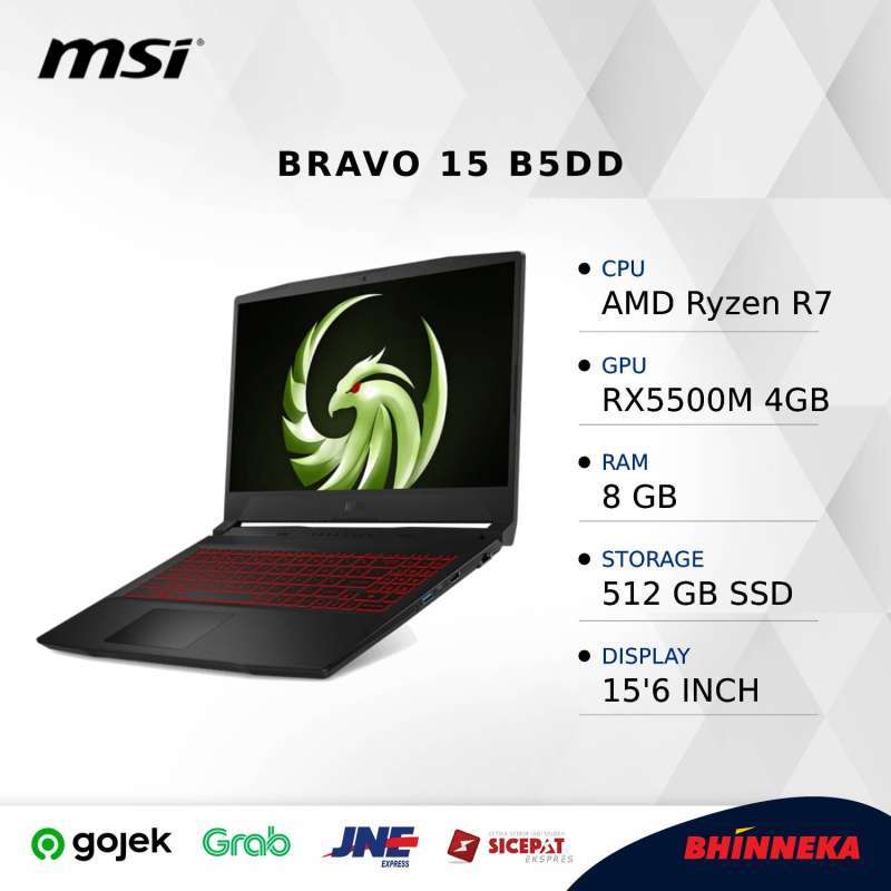 Promo MSI Bravo 15 B5DD 9S7-158K12-241 Diskon 5% di Seller Bhinneka ...