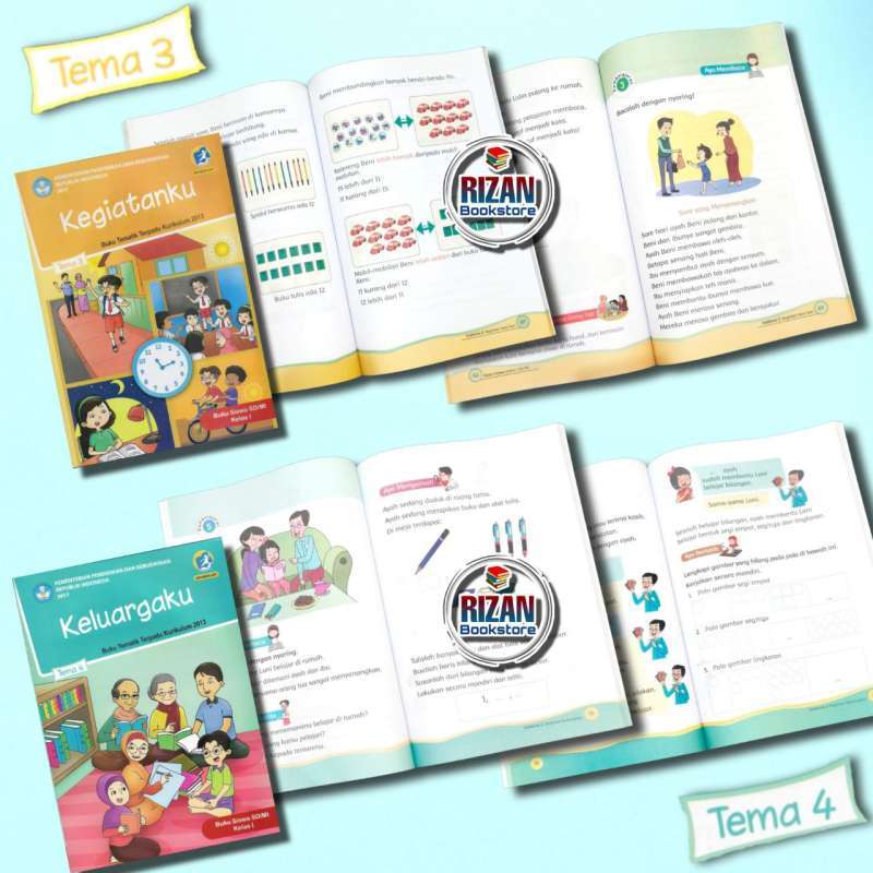 Jual Buku Tematik SD Kelas 1 Tema 1-8 Edisi Revisi Tahun 2017 - TEMA 3 ...