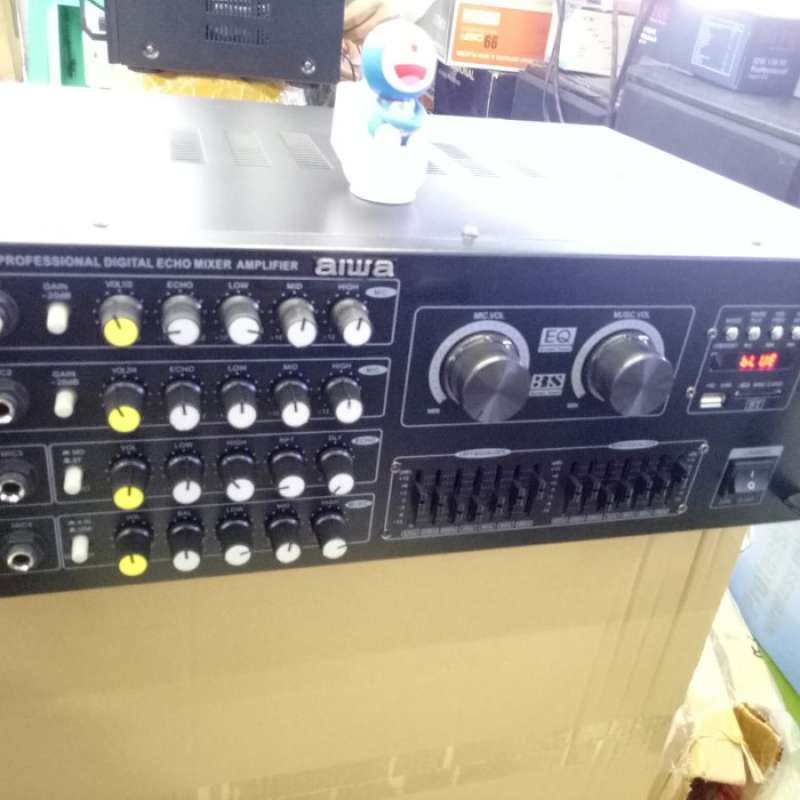 Promo amplifier Aiwa 03A new versi Double kipas bluetooth dan equalizer ...