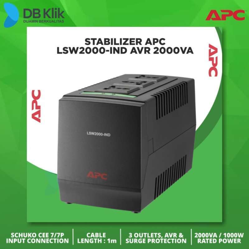 Jual Stabilizer APC LSW2000-IND AVR 2000VA - APC Line-R LSW2000-IND di ...