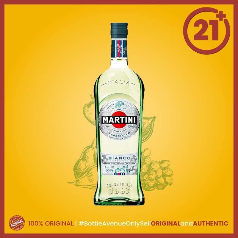 Jual Martini Bianco Vermouth 1000 ml ( 1 Liter ) di Seller Bottle