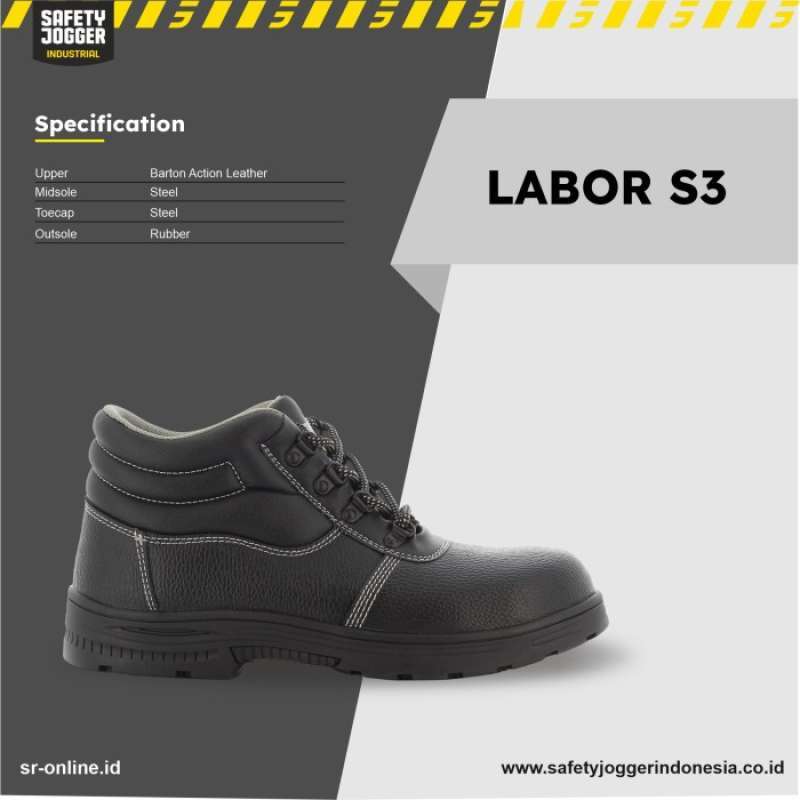 Promo SAFETY JOGGER LABOR BLACK S3 SRC HRO Diskon 23 di Seller Vexana