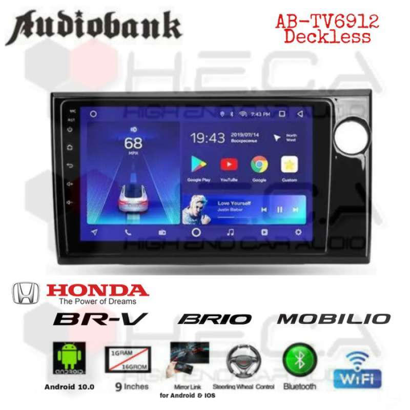 Jual Audiobank AB-TV6912 Android BRIO BRV MOBILIO 9 Head