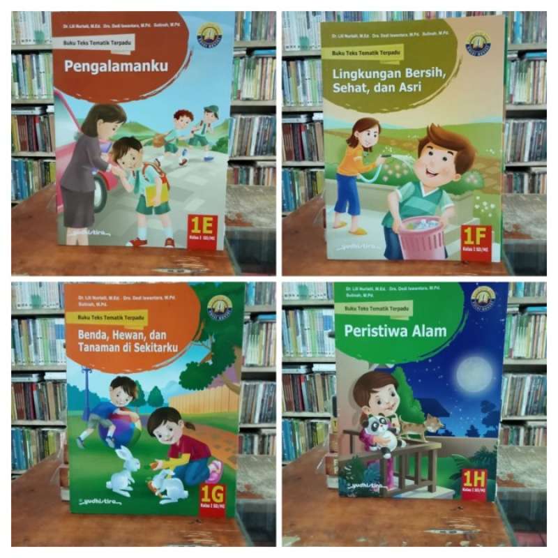 Jual buku Tematik Terpadu kelas 1 SD Yudhistira. 1e 1f 1g 1h. K13 ...