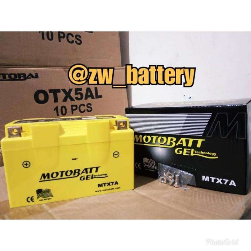 Promo Motobatt MTX7A 7Ah Aki Motor for PIAGGIO ZIP, Pulsar NS200 Diskon