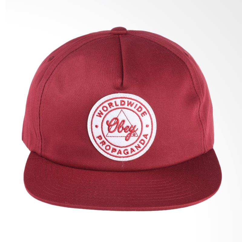 Jual Obey Propaganda Snapback Topi Pria - Burgundy