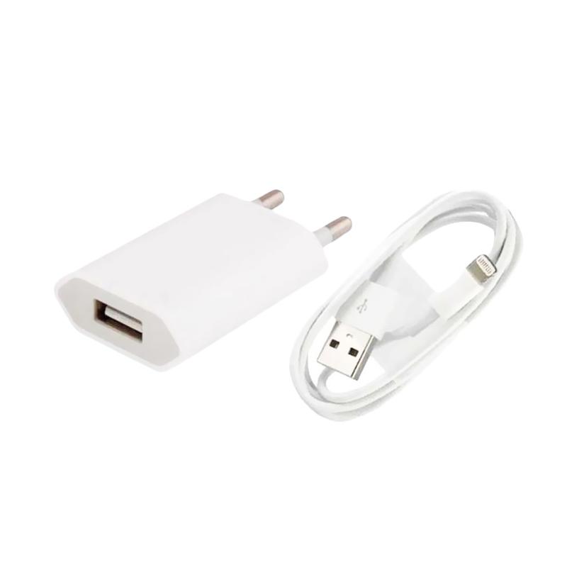 Jual Apple Original Charger for iPhone 5 or 5S - White 