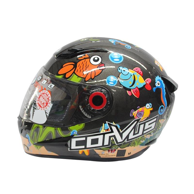 Jual CORVUS Aquarium Helm Full Face - Gunmet Online 