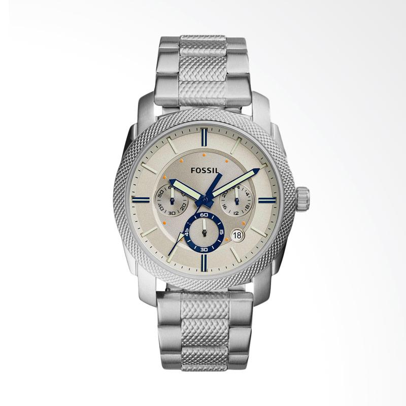 Jam Tangan Fossil Silver jual fossil machine fs5324 jam tangan pria silver