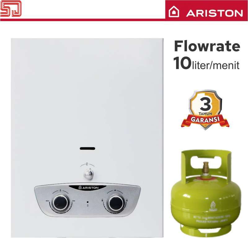 Promo Ariston Fast R 10 liter /menit Instan Water Heater Gas LPG