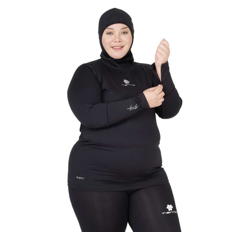 Promo Tiento Baselayer Wudhu Baju Olahraga Jumbo Wanita Manset Olahraga
