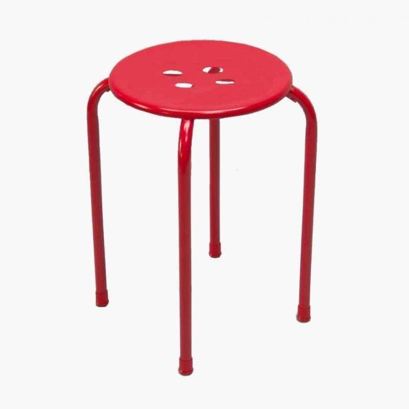Jual JYSK Kursi Bar STOOL DELLE 30X30X45CM Red di Seller Sumber Rizki