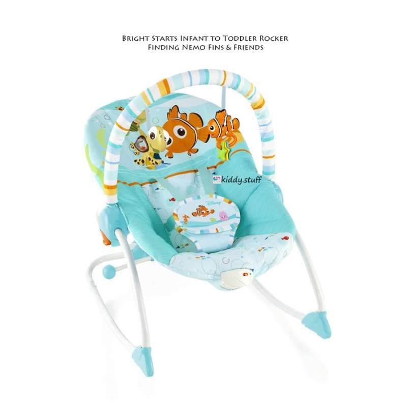 Jual Bright Starts Infant To Toddler Rocker Finding Nemo Fins