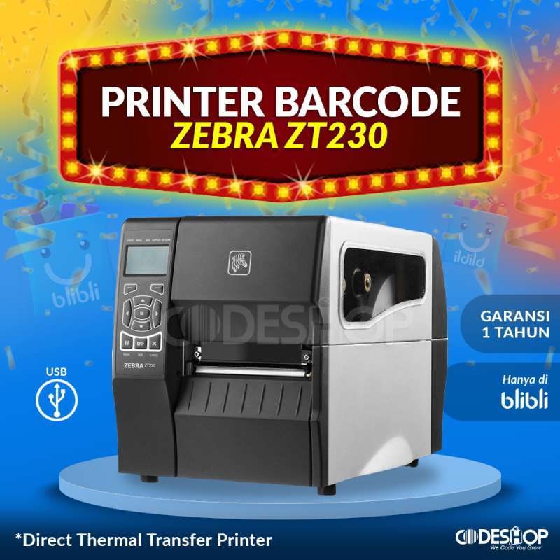Jual Industrial Barcode Printer Zebra Zt230 Di Seller