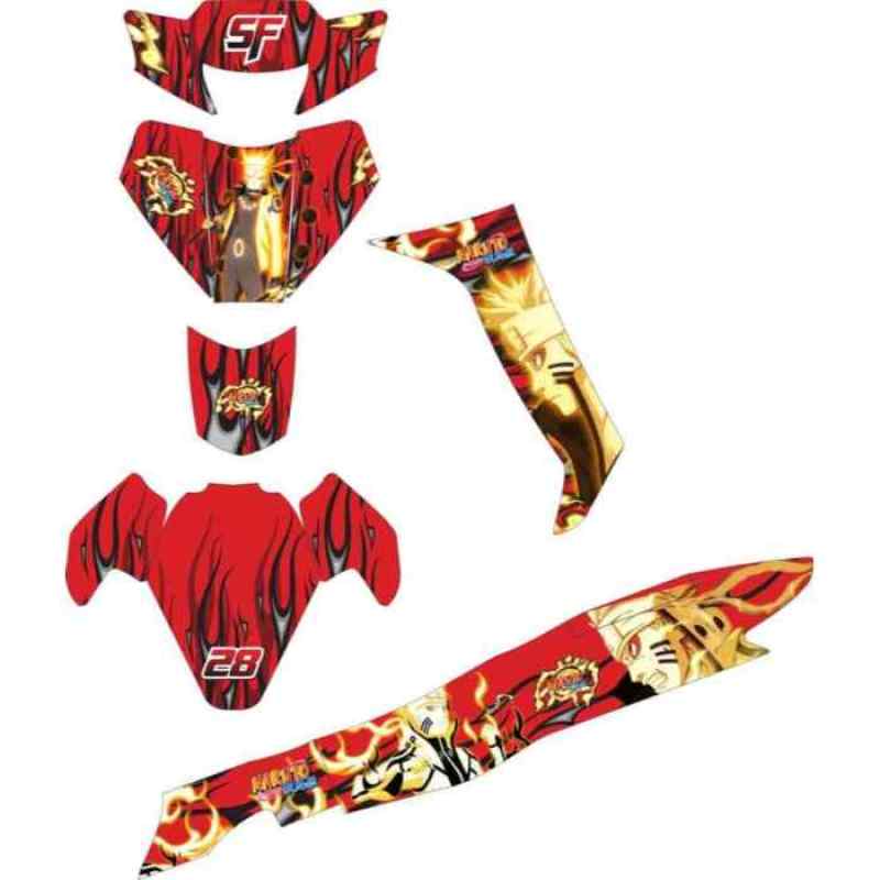 Jual Master Decal Stiker Striping Decal Motor for Fiz R Naruto [Grade B