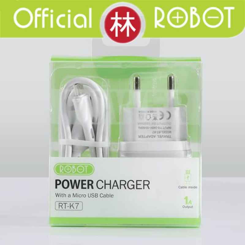 Robot Rt K7 Promo Robot Rt-K7 Quick Charge 5V-1A Fireproof Charger With Micro Usb ...