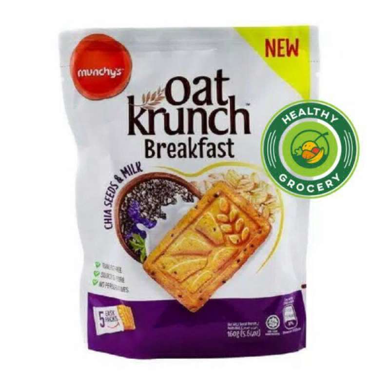 Jual Munchys Oat Krunch Breakfast Chia Seed & Milk 160gr di Seller