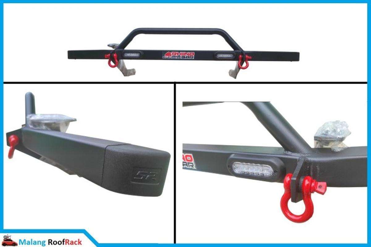 Jual Bumper Depan Towing Bar Rhino Guard With Lampu Led All New Rush