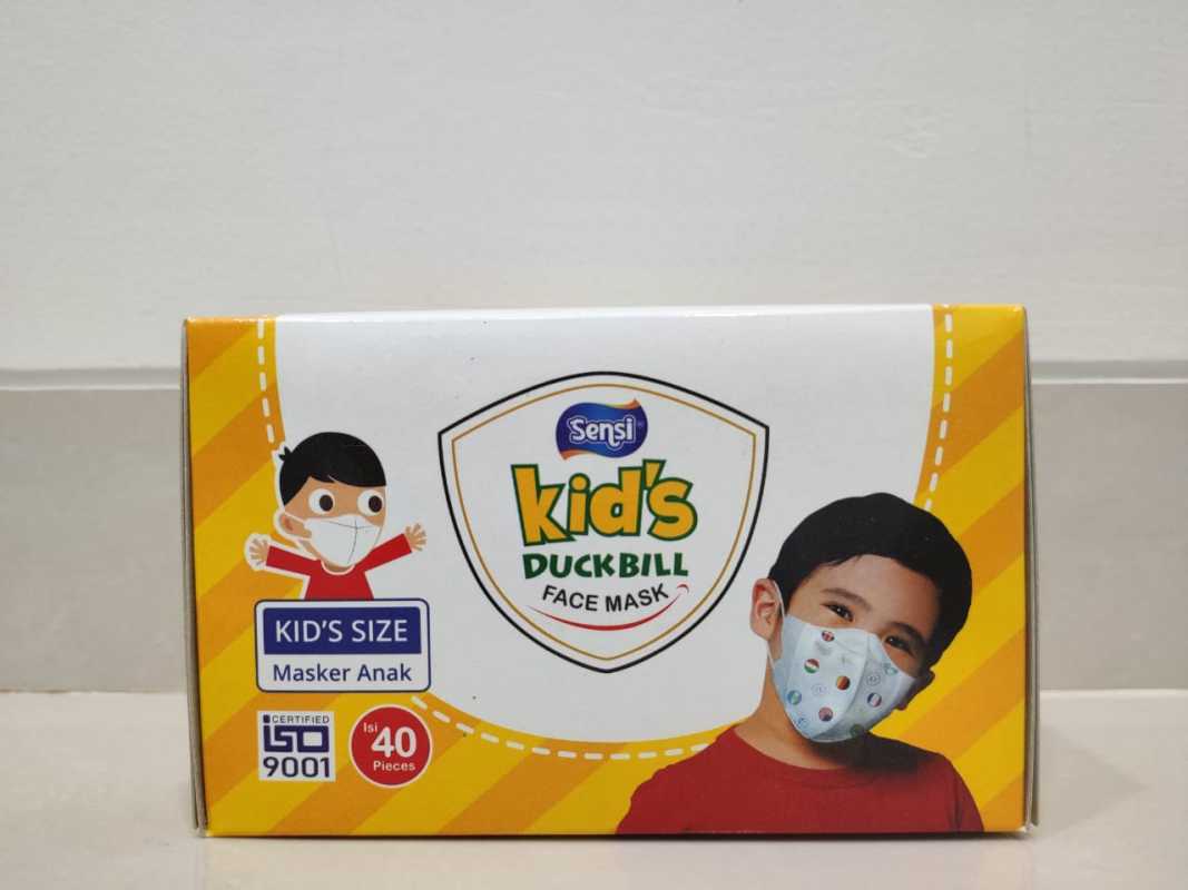 Jual Masker Sensi Duckbill Anak / Masker Sensi Duckbill KIDS isi 40 Pcs