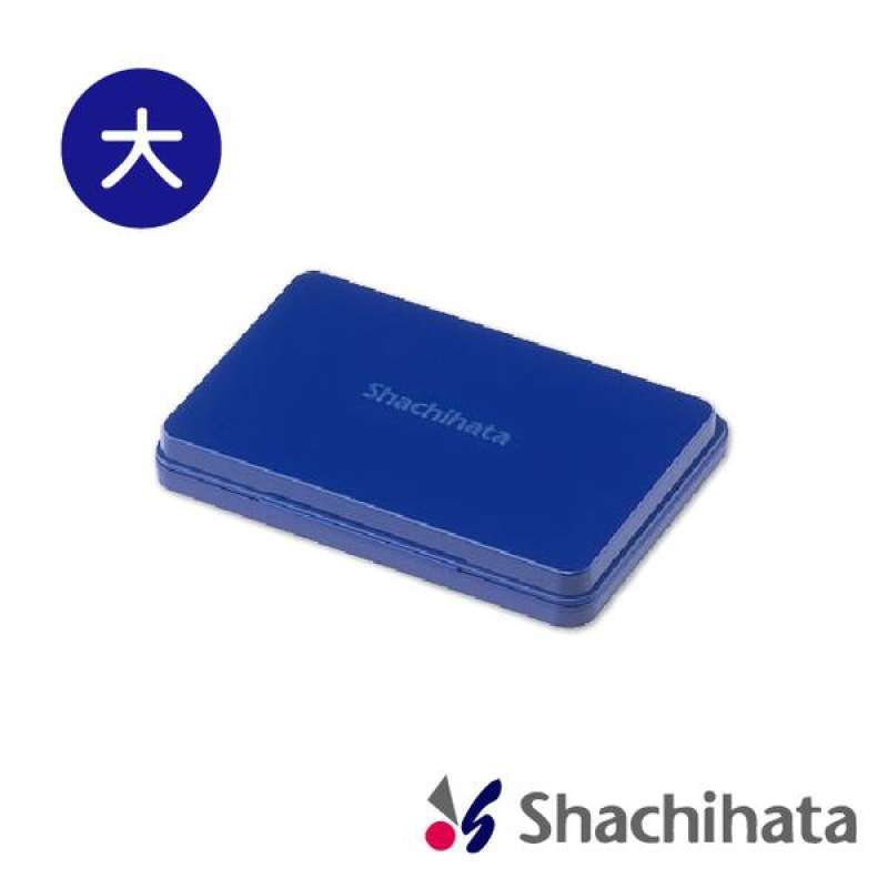 Jual Japan SHACHIHATA Quickdrying Large Oily Stamp Pad (Blue) di