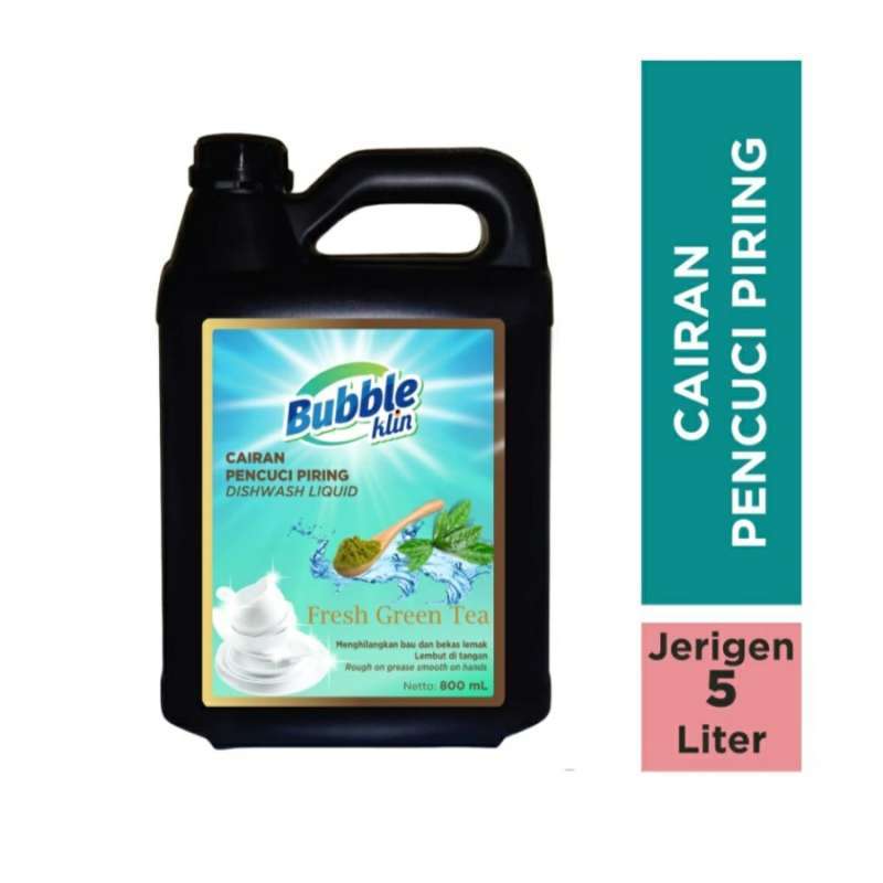 Promo Bubble Klin Pencuci Piring Dishwashing Jerigen 5 LT [Fresh Green