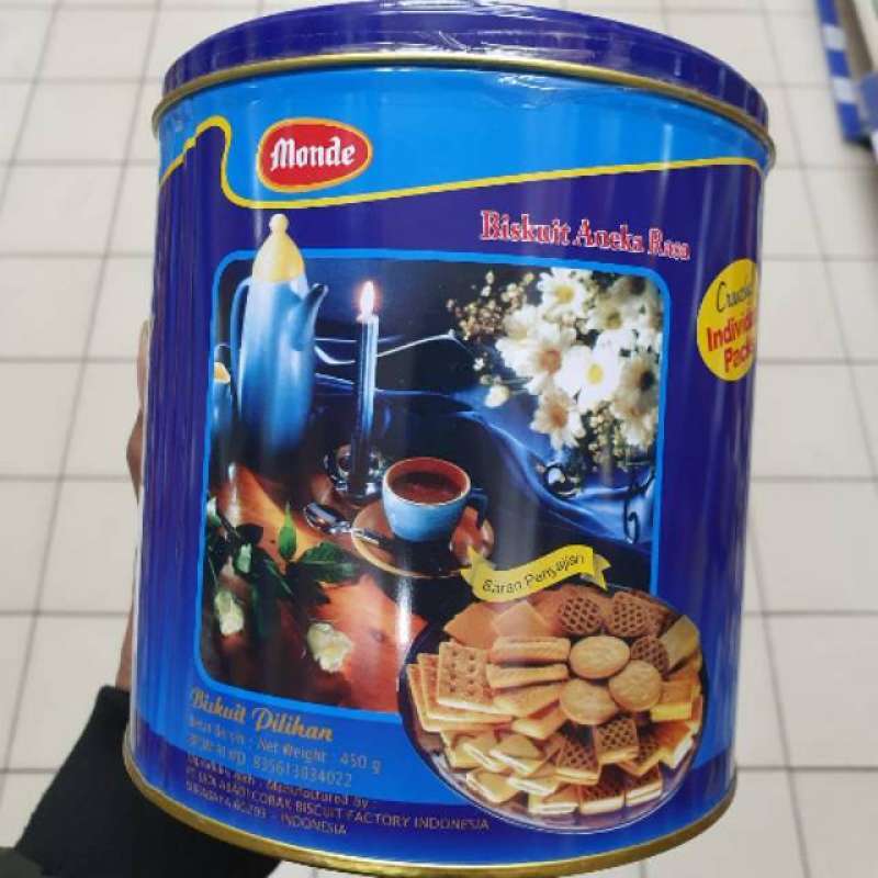 Promo Monde Top Selected Biscuits 450g-Biskuit Kaleng Aneka Rasa ...