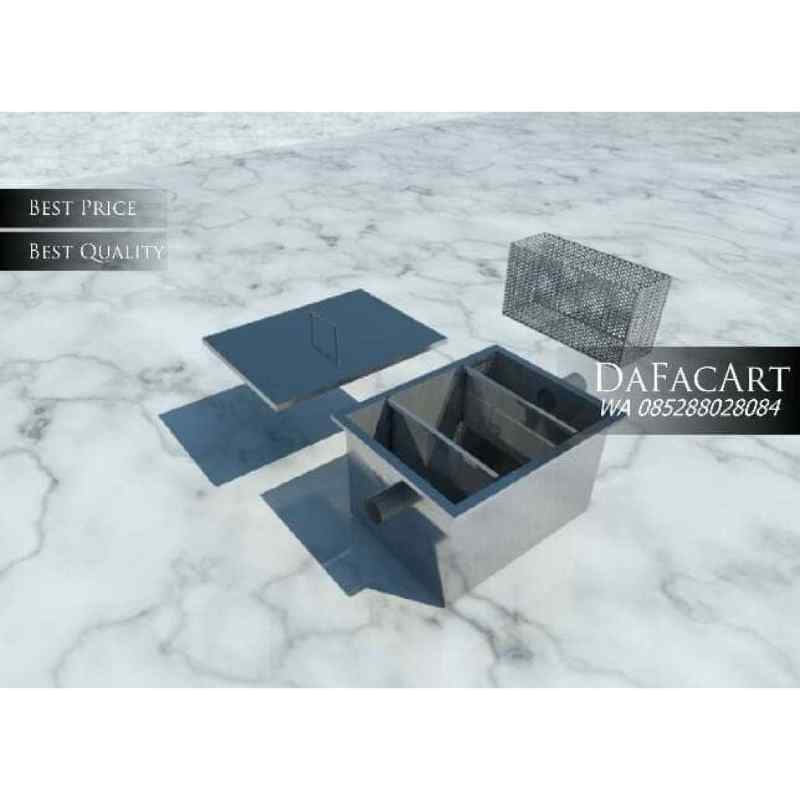 Promo Grease Trap Sink SS 304 Bak Kontrol Kecil Ukuran 400 x 300 x 250