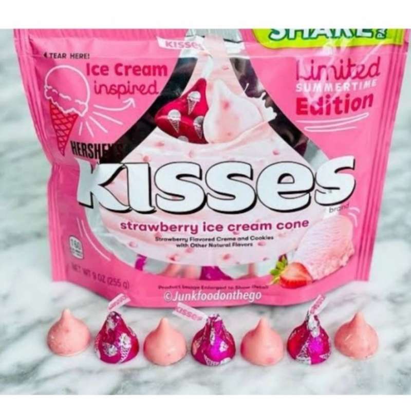 Jual Hershey's Kisses Strawberry Ice Cream Cone Di Seller Food And Such