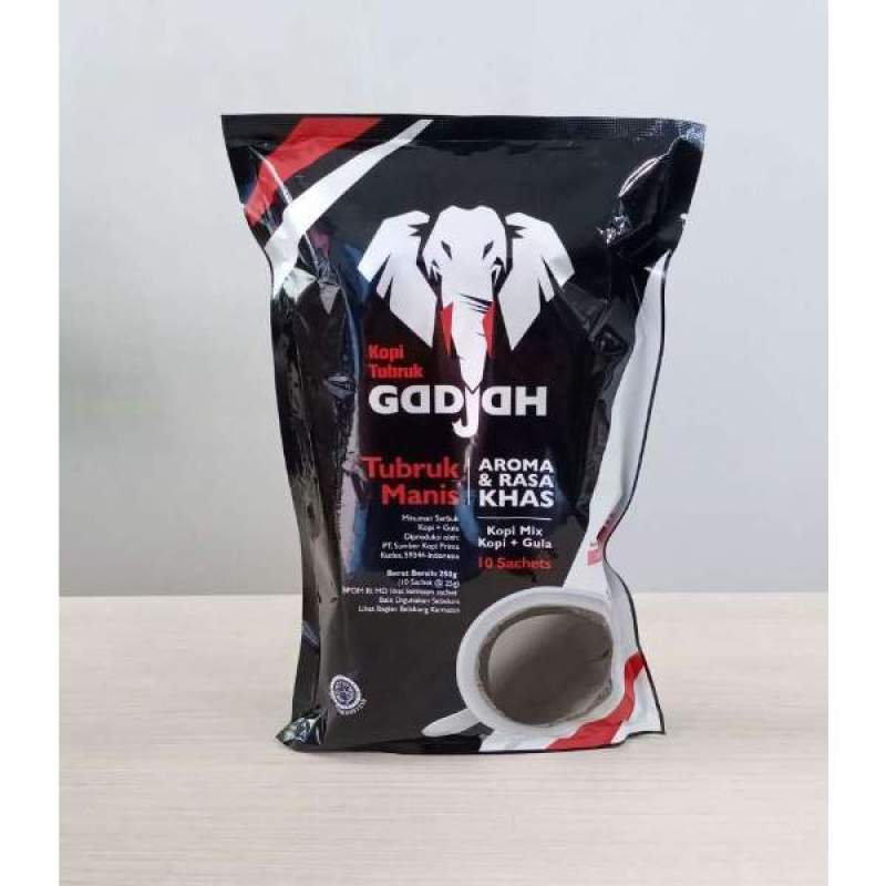 Jual KOPI TUBRUK MANIS GADJAH (1 POUCH ISI 10 SACHET) KOPI DAN GULA