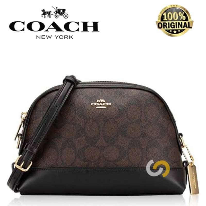 Jual Coach Dome Crossbody In Signature Canvas Original Authentic 100