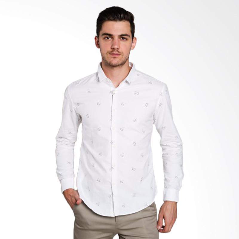 Jual Papercut Men Cliff Formal Shirt Kemeja Pria White Jual Papercut Men Cliff Formal Shirt Kemeja Pria White