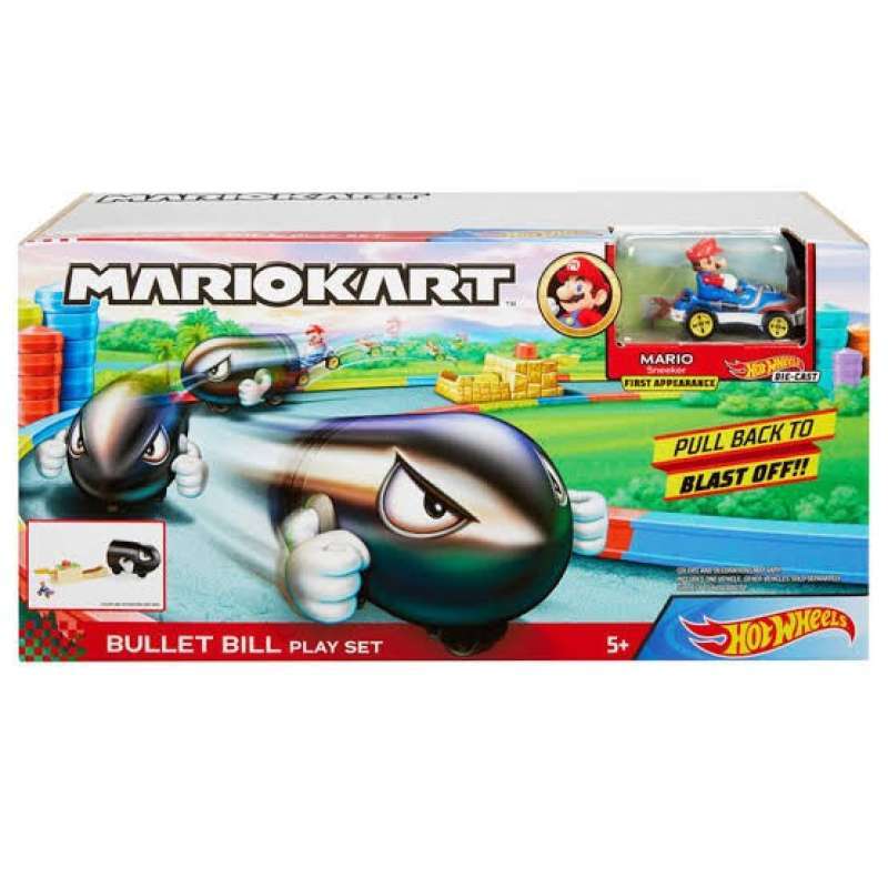 Jual Hotwheels Hot Wheels Mario Kart Bullet Bill Play Set di Seller