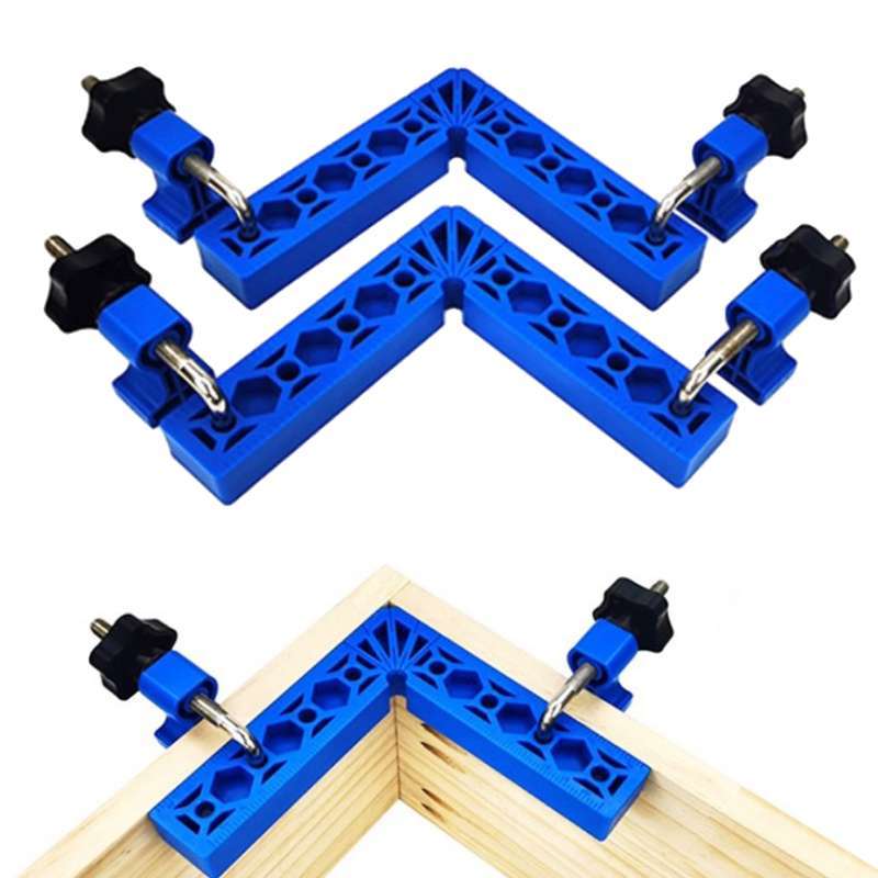 12-Pack 90 Degree Positioning Squares – High Strength Plastic Right Angle Corner Clamps For Woodworking, Precision L-Shaped Jig With Inner & Outer Edges