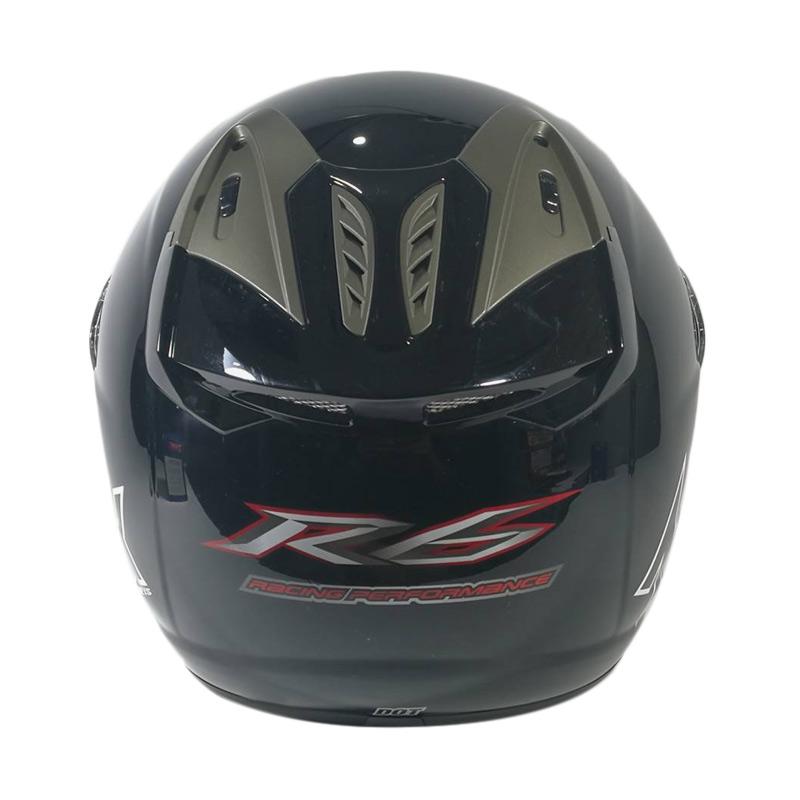 Helm R Six Promo Nhk R6 Solid Helm Half Face - Black Diskon 10% Di Seller C4mille ...