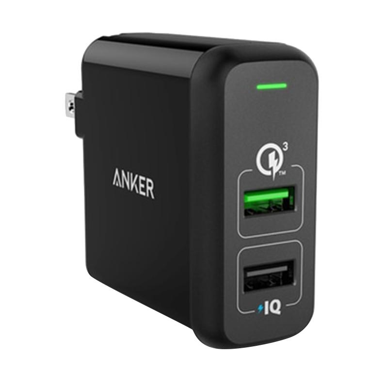 Jual Anker A2024111 PowerPort 2 Wall Charger with Quick Charge 3.0 di