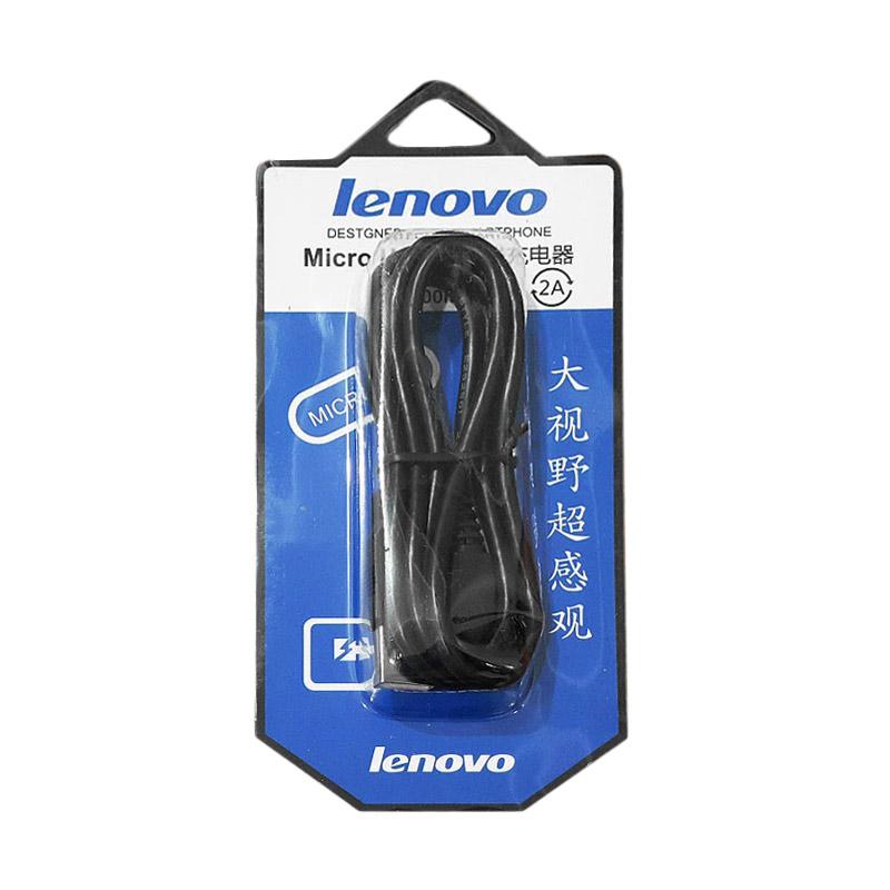Jual Lenovo Or   iginal Micro USB Kabel Data - Hitam [2A/ 1m] di Seller