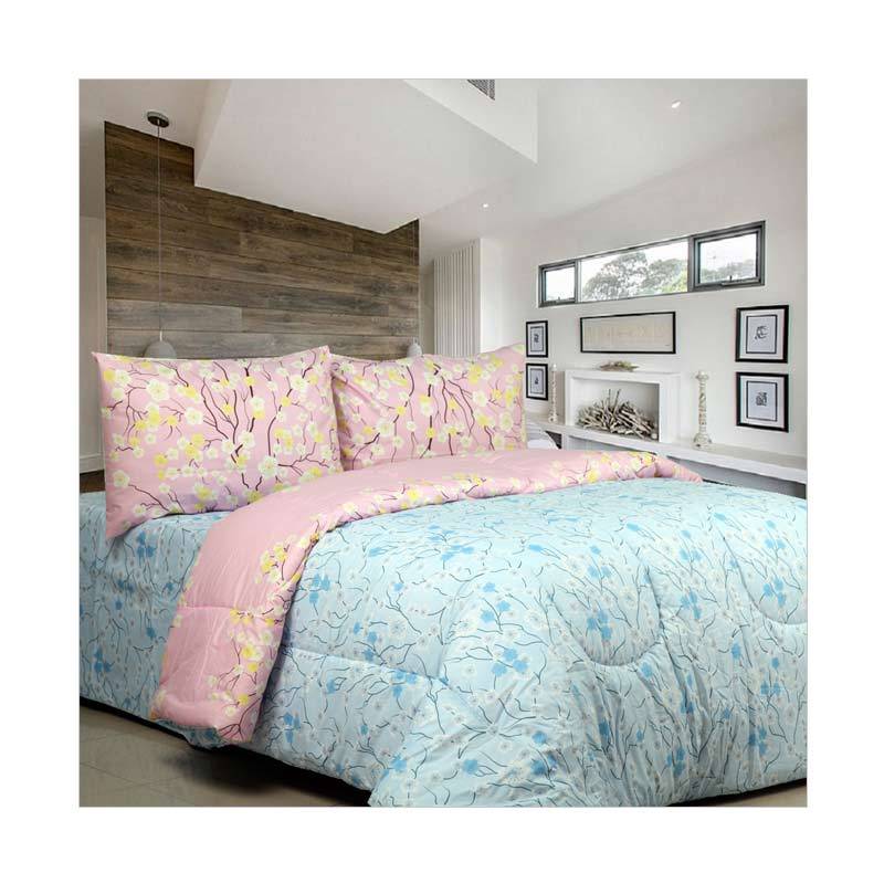Jual Sierra Sakura Set Sprei - Pink x Biru Online - Harga 