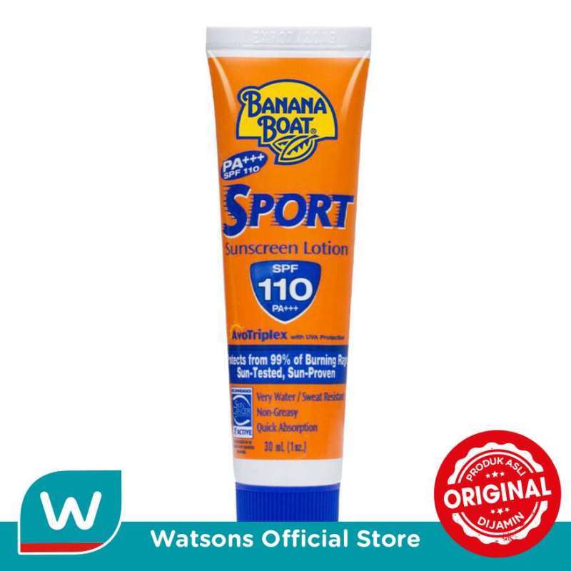 Jual Banana Boat Sport Sunscreen Lotion SPF 110 PA [30 mL] di Seller ...