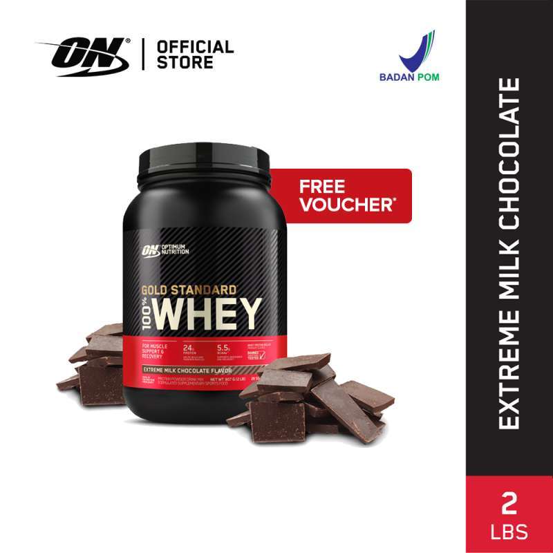 Promo Optimum Nutrition Gold Standard Whey 2 lbs Extreme Milk Chocolate Diskon 46 di Seller