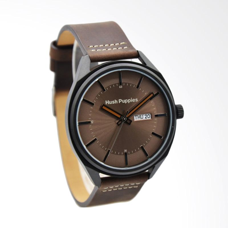 jual hush puppies analog jam tangan pria coklat hp jual hush puppies analog jam tangan pria coklat hp