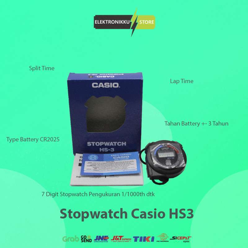 Promo Stop Watch Casio HS3 Stopwatch Casio HS3 Alat Pengukur Waktu
