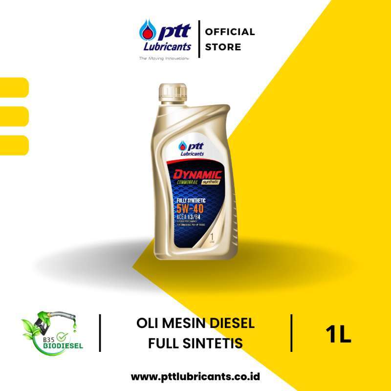 Promo Ptt Lubricants Dynamic Commonrail Synthetic 5w40 Acea A3/b4 Oli ...