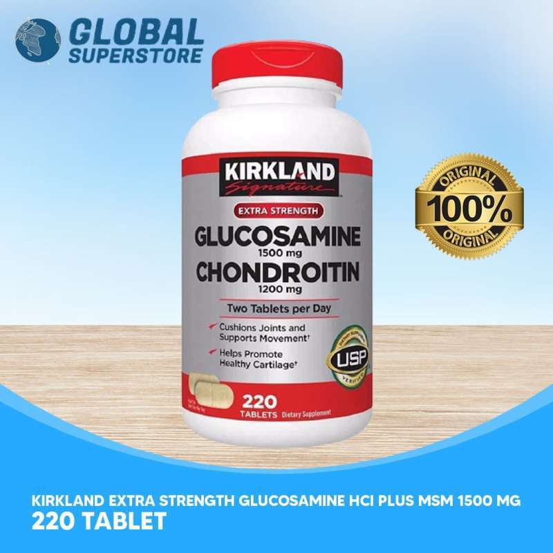 Jual Kirkland Signature Glucosamine & Chondroitin [220 Tablets] di