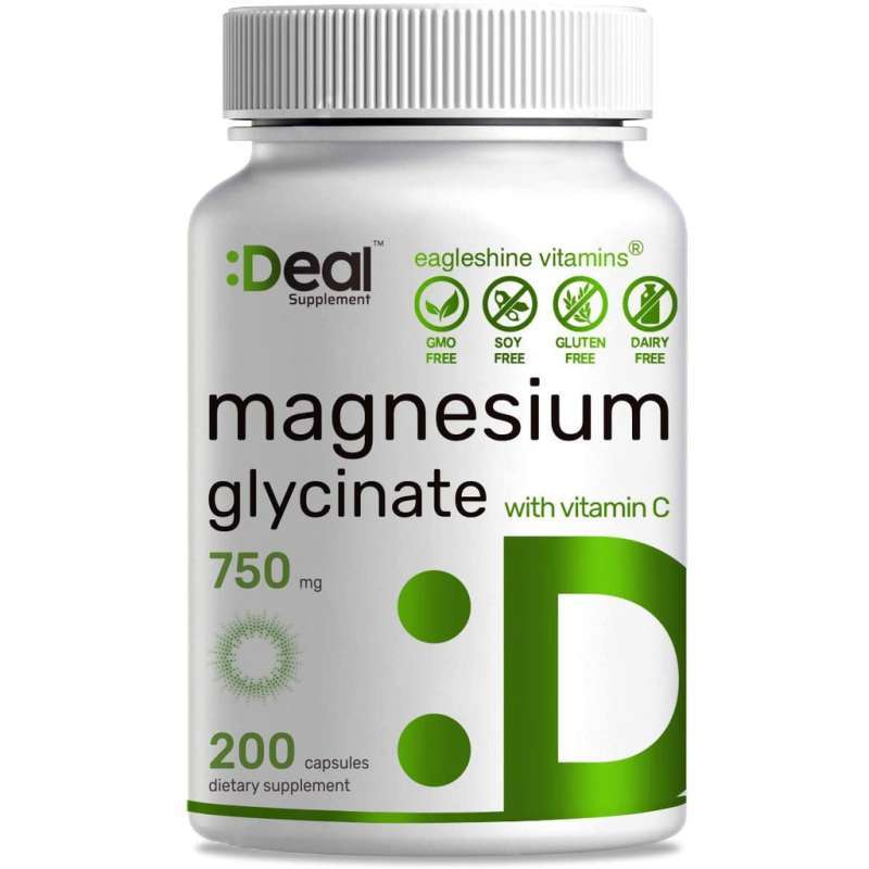 Jual Deal Magnesium Glycinate 750mg plus Vit C isi 200 kapsul USA ORIGINAL di Seller De Nature